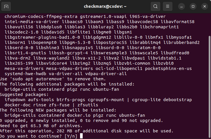 ubuntu docker