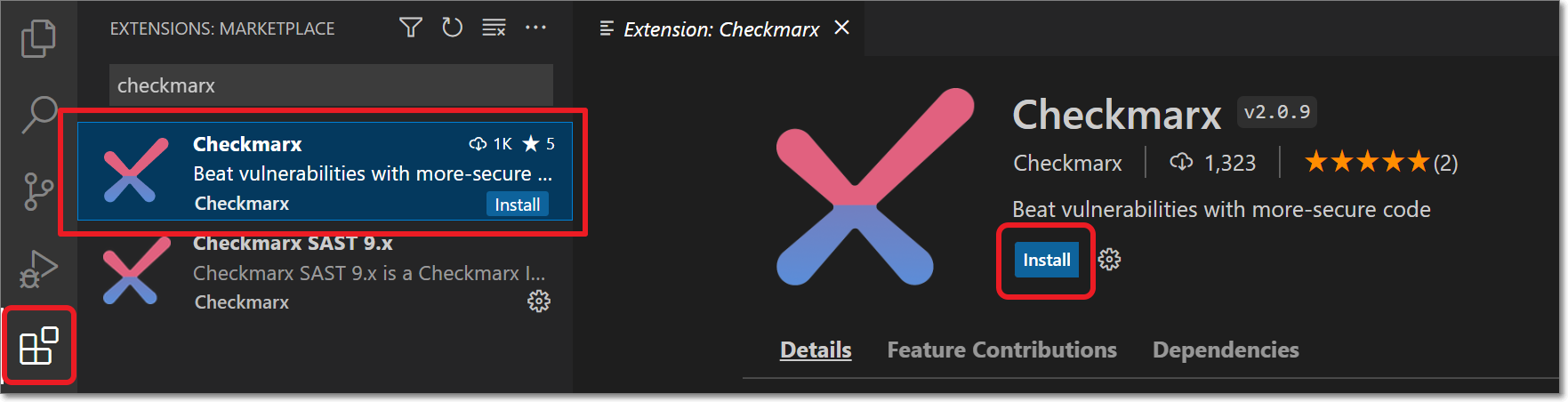 Install Checkmarx Plugin