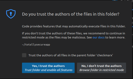 VS Code Trust Project